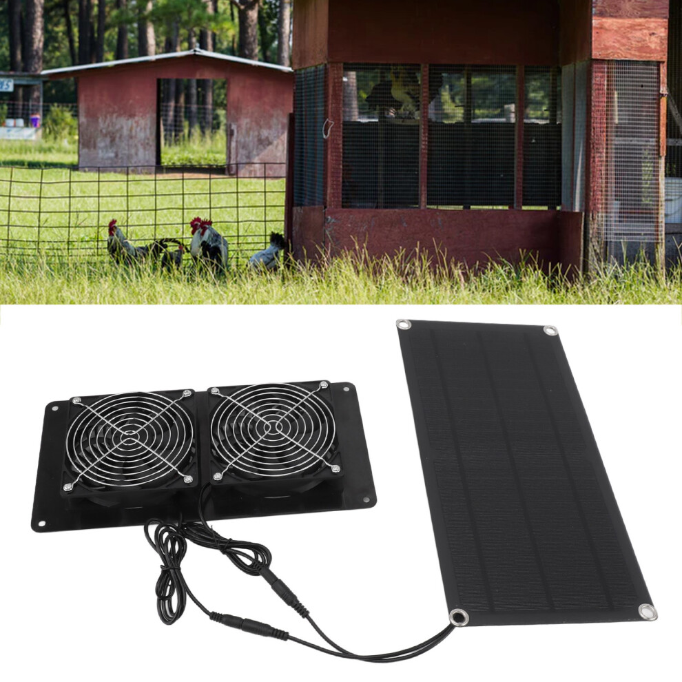 Professional 10W Solar Exhaust Fan Double Dc 20V 7901393597692