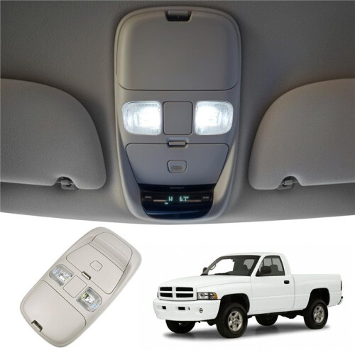 LED Overhead Console Assembly 55350655 SN96TL2AA for  Ram 1500 2500 3500 1998-2001 Ceiling Dome Reading Light 2