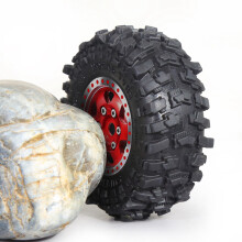 Set di Pneumatici per Ruote Beadlock In Metallo da 4 Pezzi 51 mm 1,0 Pollici per 1/18 1/24 RC Crawler Car TRX4M SCX24 AX24 FCX24 Parti di