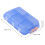 Plastic Waterproof Medicine Container 10 Slots Lockable Weekly Pill Case Blue 2