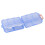 Plastic Waterproof Medicine Container 10 Slots Lockable Weekly Pill Case Blue 12