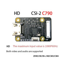 For Raspberry Pi Camera Adapter -Compatible to CSI-2 Board C790 1080P25Fp for ZERO/3B/3 B+/4B/CM3/CM4(B)