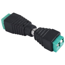 20 Stuecke Maennlich Weiblich 5,5 X 2,1 mm Buchse Stecker EU Stecker Netzteil Fuer Ueberwachungskamera