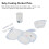Kids Melamine Elephant Shape Plate Set with Fork Spoon Cup Bowl – Machine Washable 5