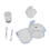 Kids Melamine Elephant Shape Plate Set with Fork Spoon Cup Bowl – Machine Washable 12