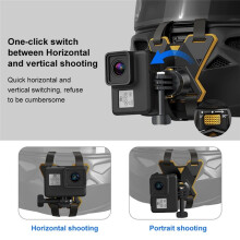 PULUZ Kamera-Schnellwechselhalterung Motorradhelm-Kinnriemen für GoPro12-Zubehör Sportkamera-Magnethalterung