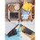 4x Plastic Stackable Organizer Container with Adjustable Dividers, Plastic Box with 18 Removable Grids Compartments 6