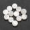 24x Mere Blanche de Perle Luthier Incrustation de Points Marqueur Lateral  6mm 3