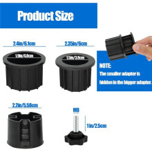 8 Pcs Umbrella Base Stand Hole Ring Plug Cover and Cap Patio Umbrella Stand Replacement Parts Stand Base Stabilizer