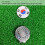 Golfball-Markierer Hutclip - Flaggenmuster, Silber 12