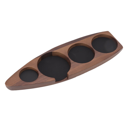 Supporto in legno per pressini da caffè da 51 mm e 53 mm