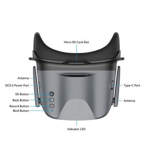 VR04 HD FPV Goggles, High Definition Headset for RC FPV Drone Racing and Quadcopter Pilots 2