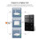 Zigbee DIY Name  US Black Touch Panel  Display Screen Light ,for Tuya  App Control, Voice Control 8