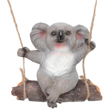 Swing Koala Sculpture Synthetic Resin Garden Ornament