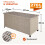 270L Polyrattan Garden Box with Wheels Grey 3