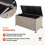 270L Polyrattan Garden Box with Wheels Grey 6
