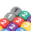 12pcs Colorful Plastic Dice - 1.3cm Rounded Corners for Math & Games 6