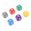 12pcs Colorful Plastic Dice - 1.3cm Rounded Corners for Math & Games 11