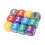 12pcs Colorful Plastic Dice - 1.3cm Rounded Corners for Math & Games 13