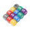12pcs Colorful Plastic Dice - 1.3cm Rounded Corners for Math & Games 14