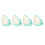 4Pcs Silicone Sewing Thimbles Open Top Durable Reusable 3x2.3cm 14
