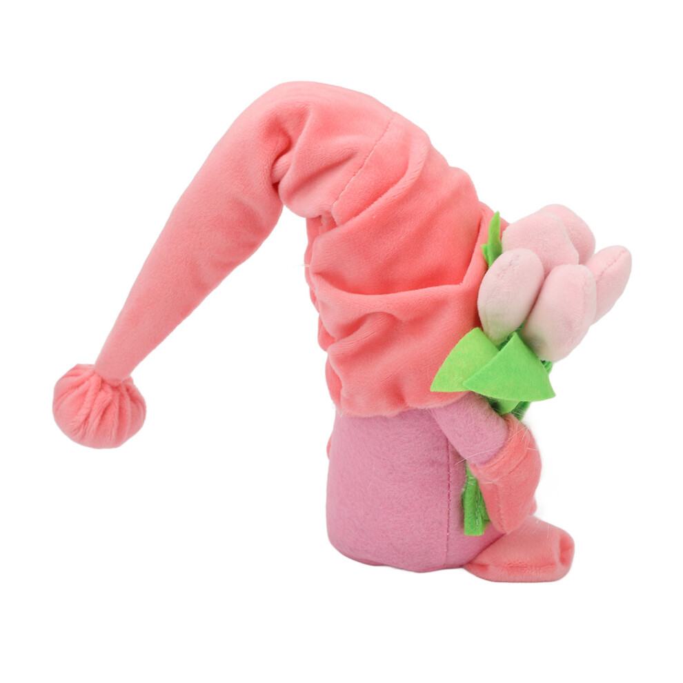 Pink Tulip Gnome Plush For Mother Day