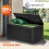 280L Waterproof Garden Storage Box Black Rattan 1