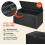 280L Waterproof Garden Storage Box Black Rattan 5