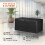 280L Waterproof Garden Storage Box Black Rattan 6