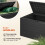 280L Waterproof Garden Storage Box Black Rattan 7