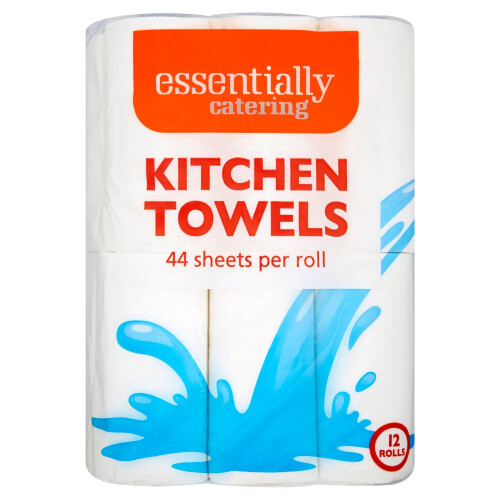Essentially Catering Kitchen Towels 12 Rolls (Pack of 1) 1