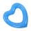 Heart Shaped Swimming Circle 45cm Inflatable Pool Float PVC Blue 5
