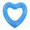 Heart Shaped Swimming Circle 45cm Inflatable Pool Float PVC Blue 13