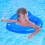 Heart Shaped Swimming Circle 45cm Inflatable Pool Float PVC Blue 15