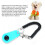 Sky Blue Dog Clicker with Black Wrist Strap and Ring Universal Training Tool 7