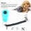 Sky Blue Dog Clicker with Black Wrist Strap and Ring Universal Training Tool 8