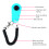 Sky Blue Dog Clicker with Black Wrist Strap and Ring Universal Training Tool 9