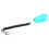 Sky Blue Dog Clicker with Black Wrist Strap and Ring Universal Training Tool 16