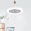 Adjustable Ceiling Fan Light 85-265V 30W with E27 Base for Home Room 5