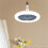 Adjustable Ceiling Fan Light 85-265V 30W with E27 Base for Home Room 9
