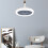 Adjustable Ceiling Fan Light 85-265V 30W with E27 Base for Home Room 12