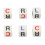 10PCS White Plastic Left Right Center Dice for Board Games, 1.6cm 11
