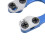 Blauer Aluminiumlegierung Compound-Bogen D-Schlinge mit Schraubenziehern, 7g 8