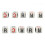 10PCS White Plastic Left Right Center Dice for Board Games, 1.6cm 9