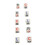 10PCS White Plastic Left Right Center Dice for Board Games, 1.6cm 15