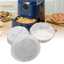 Air Fryer Oil Absorbent Paper Kitchen Boiler Oil-Proof Tool Round Paper Plate