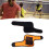 Adjustable Elbow Pad Protector Black Orange, 19x16x5cm, Comfortable Fit 5