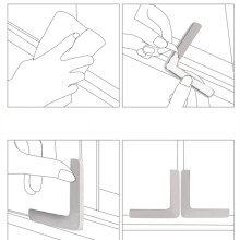 L-Shaped Anti-Collision Protective Cover Soft Desk Protective Cover Anti-Collision Protective Cover