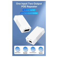 Ripetitore POE Gigabit A 2 Porte 100/1000M 1 A 2 Estensori PoE con IEEE802.3af/At PlugandPlay 48 V per AP Telecamera di Sorveglianza