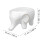 Ceramic Soap Dish with Drainage Channels, White Soap Holder for Bathroom and Kitchen Sink 2